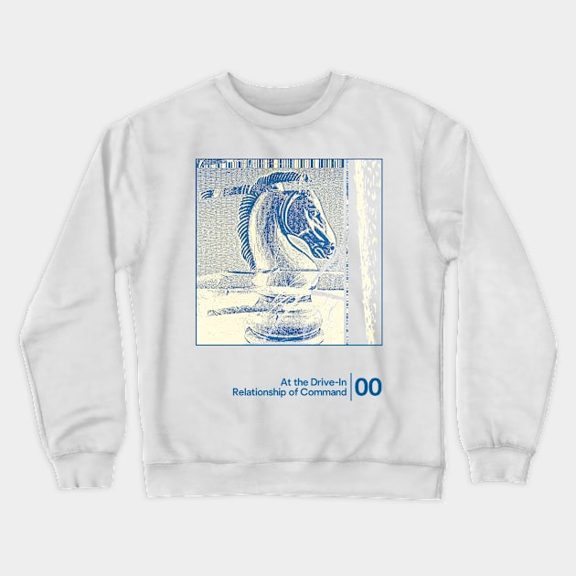 At the Drive-In - Relationship of Command / Minimal Graphic Artwork Design Crewneck Sweatshirt by saudade